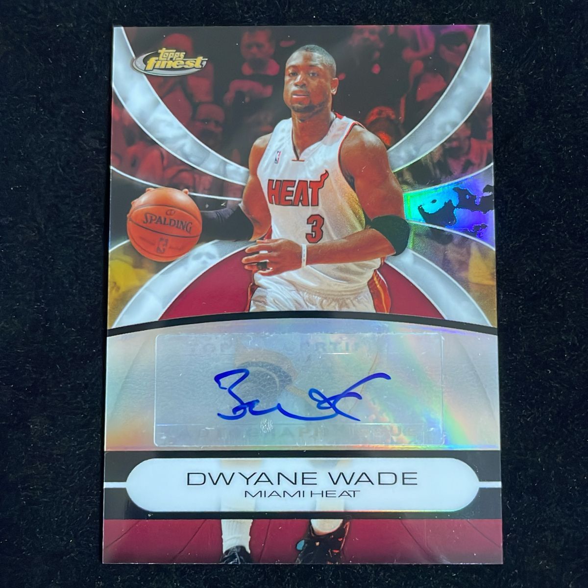 Dwyane Wade ドウェイン・ウェイド Topps Finest 2009 Auto サイン 直筆 ヒート Heat