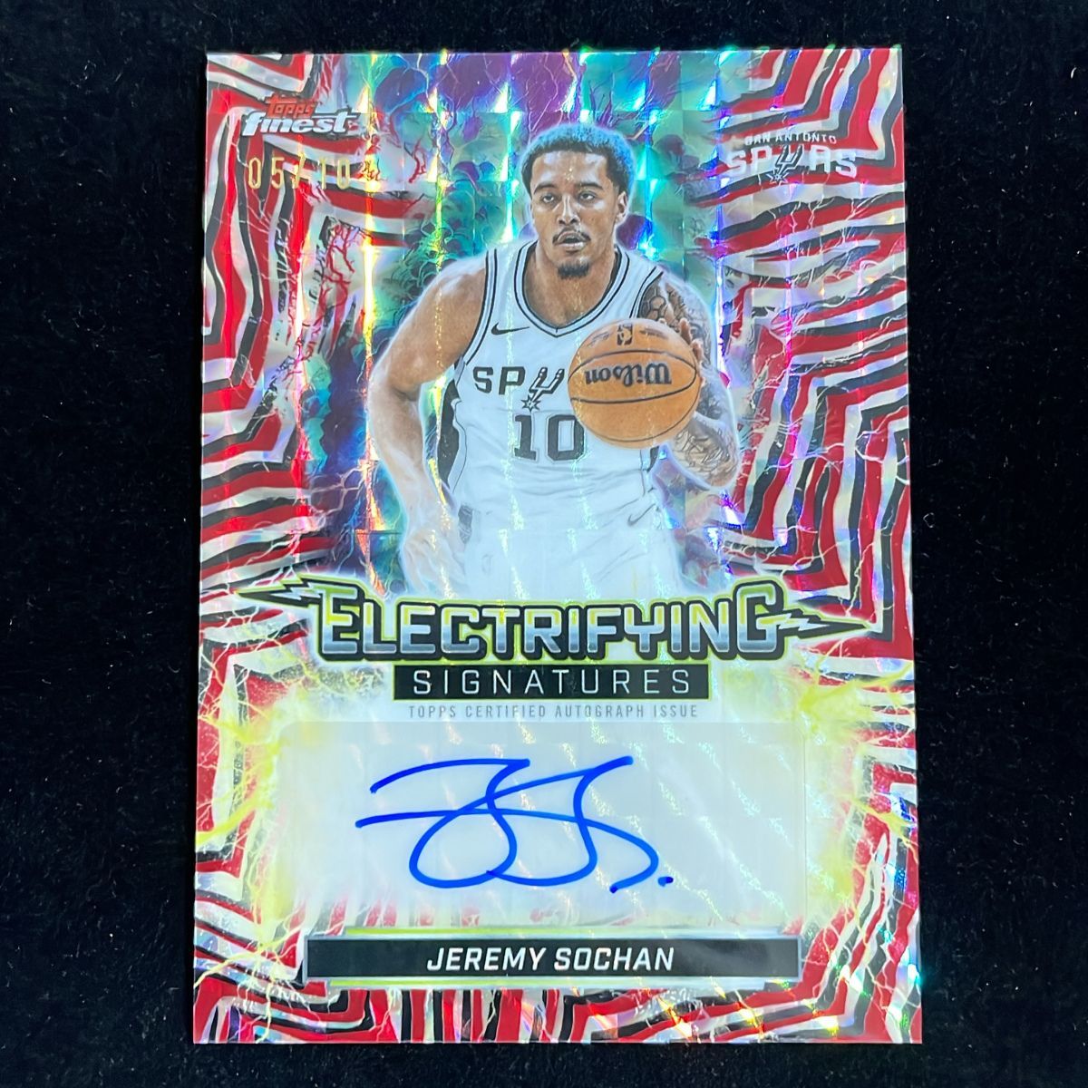 10枚限定】Jeremy Sochan ジェレミー・ソーハン Topps Finest