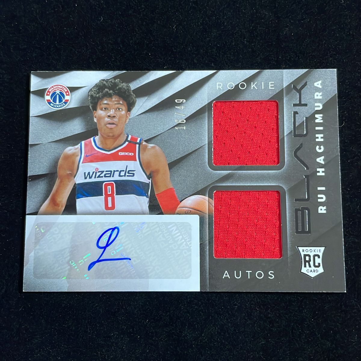 く*に様 2019 八村塁 one and one rja サインカード 35枚 八村塁 Hachimura Rui Panini Black 2019-20 /49 RJA RC Auto サイン
