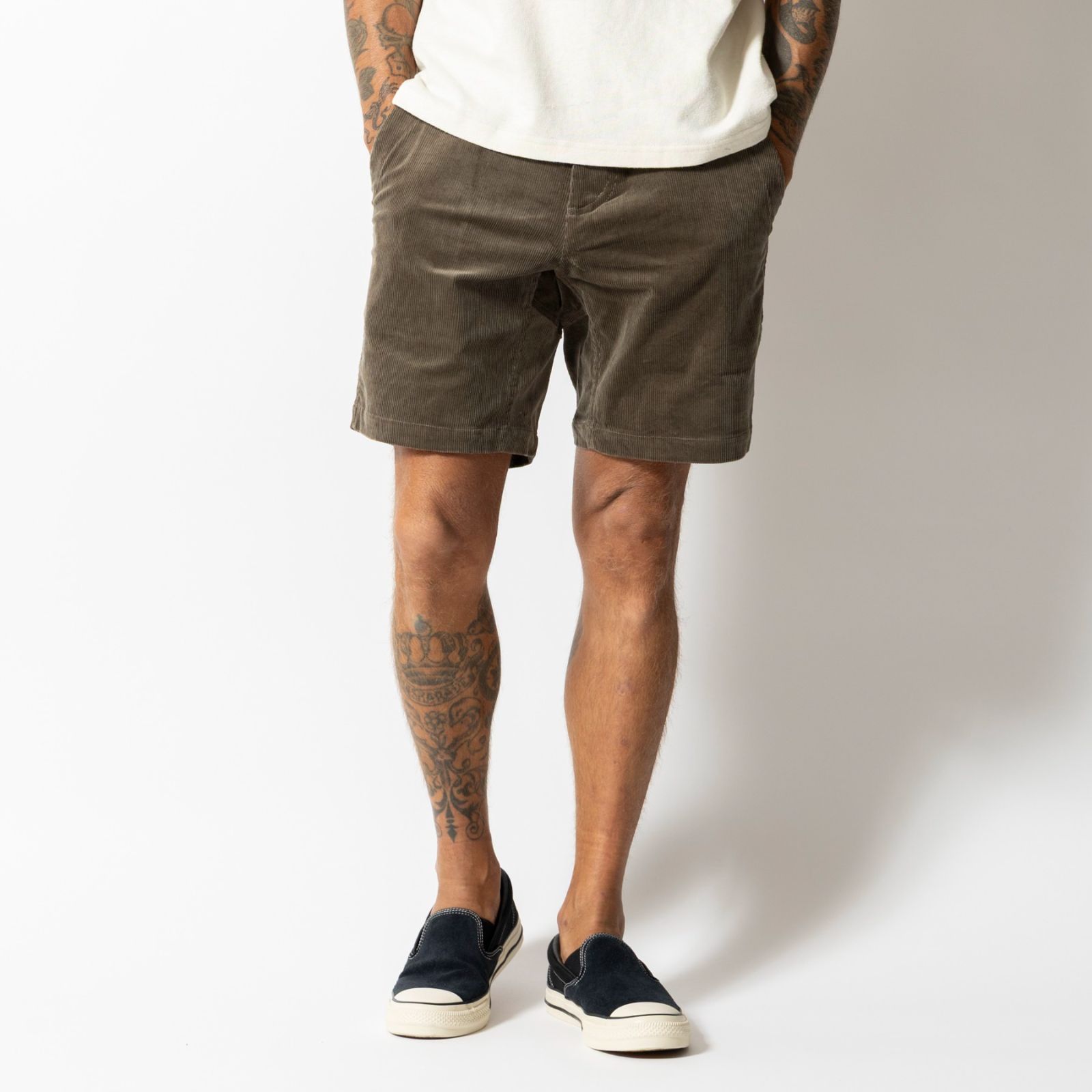 ROARK | 新品 正規 送料無料 | TRAVEL SHORTS CORDUROY | ロアーク | RSJ1223-DSA | Dusty Army
