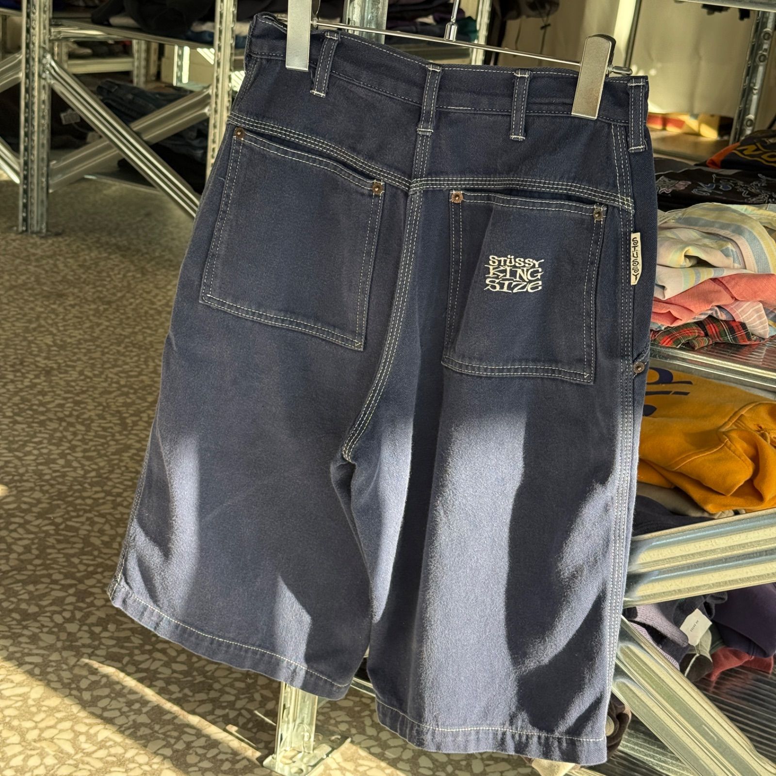 STUSSY / 80-90's KING SIZE short pants size 28 オールドステュシー