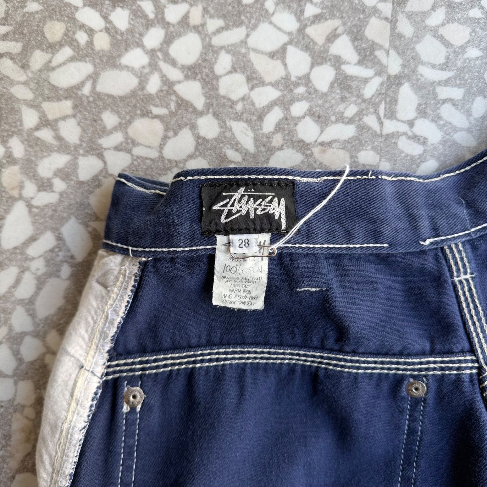 STUSSY / 80-90's KING SIZE short pants size 28 オールドステュシー
