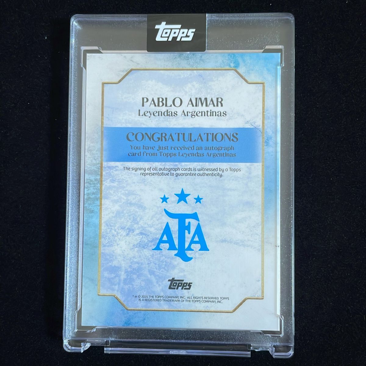 Pablo Aimar パブロ・アイマール Topps Leyendas Argentinas 2024-2025