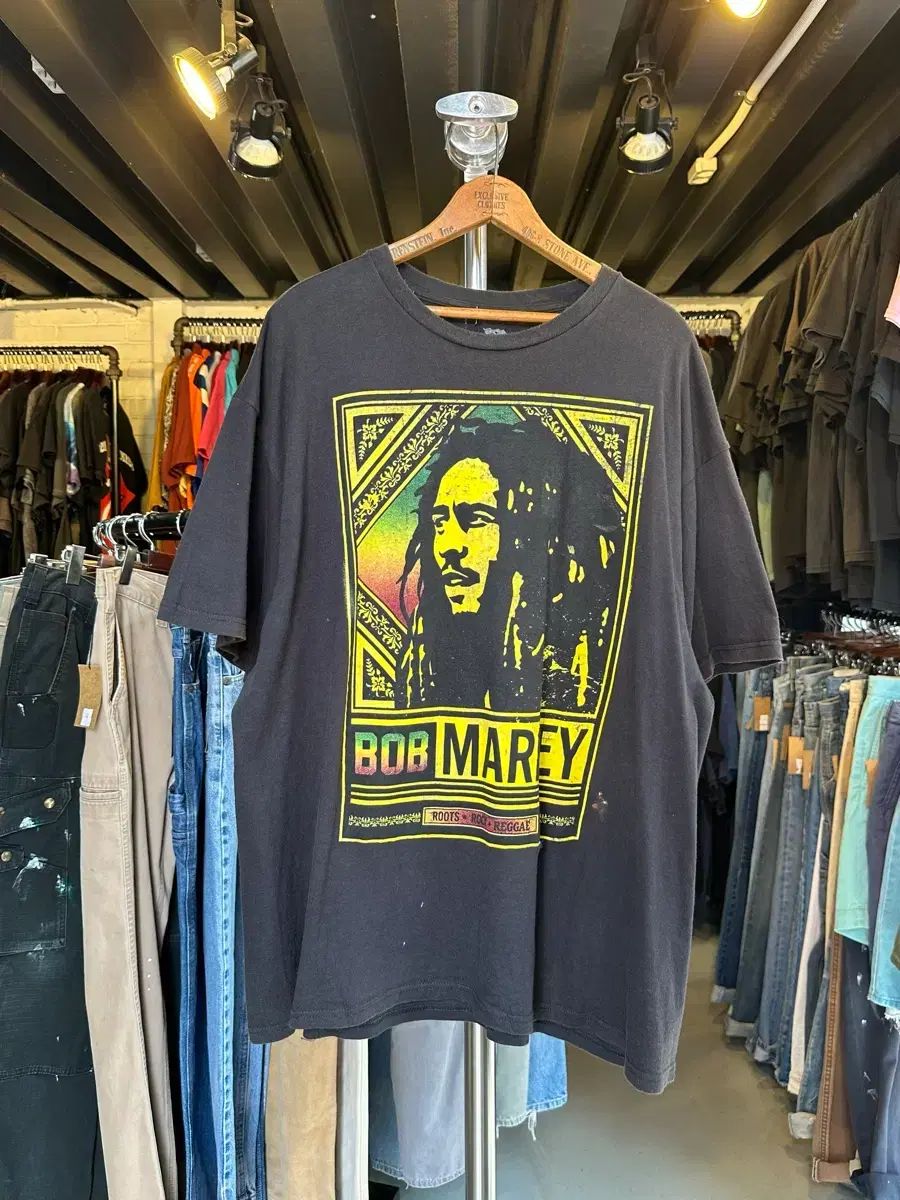 105-110 ボブ・マーリー Bob Marley プリンティング Tシャツ