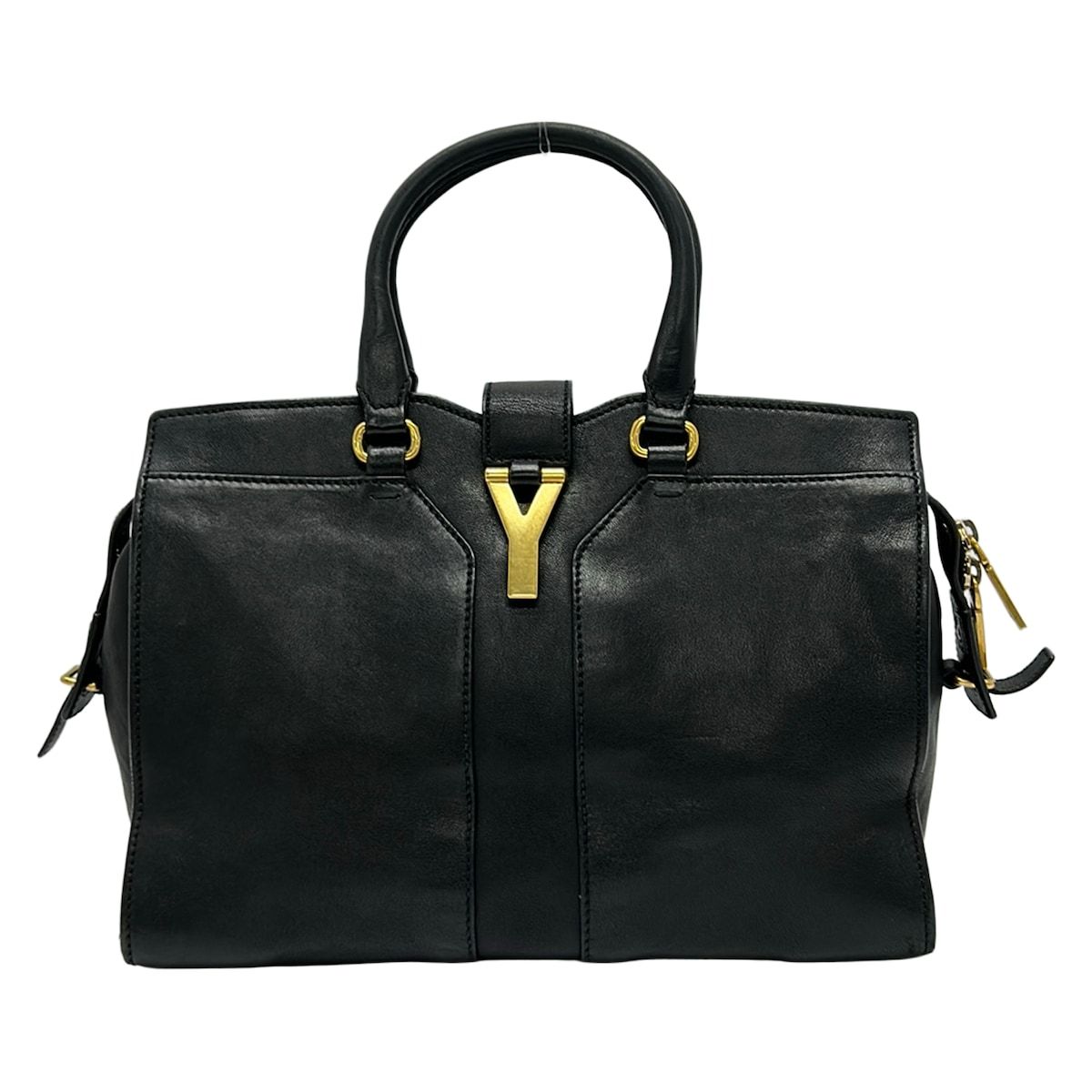YvesSaintLaurent rivegauche (YSL)(イヴサンローランリヴゴーシュ) ハンドバッグ カバス・シック・ミニ 297957 黒 レザー