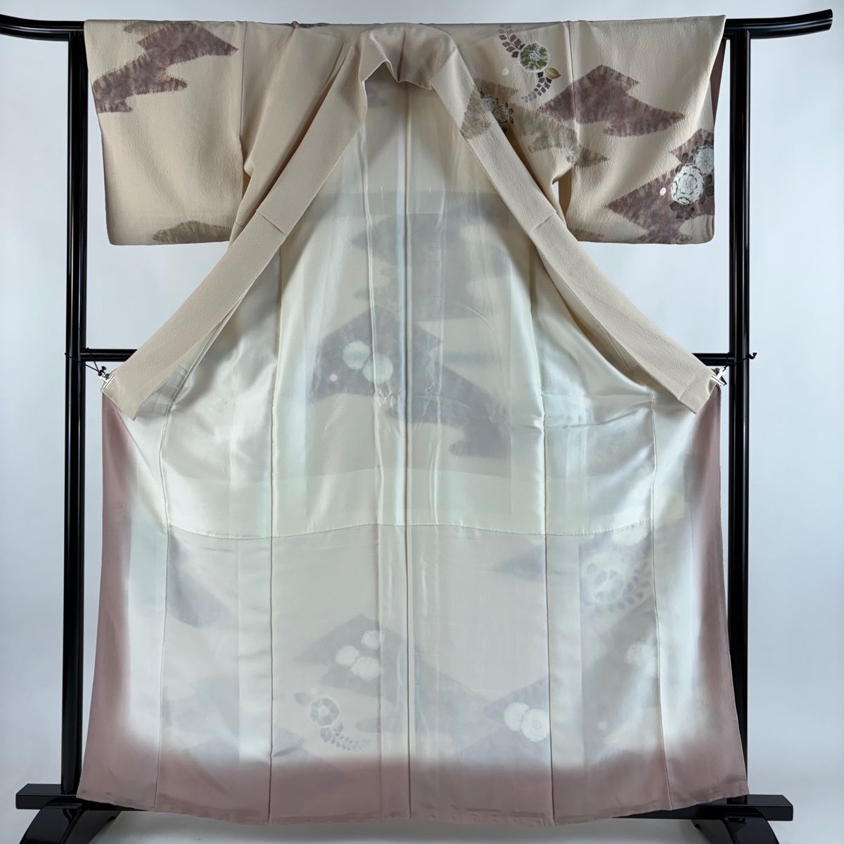 在庫一掃】 【美品】 訪問着 身丈162cm 裄丈63.5cm S 袷 滝泰 落款