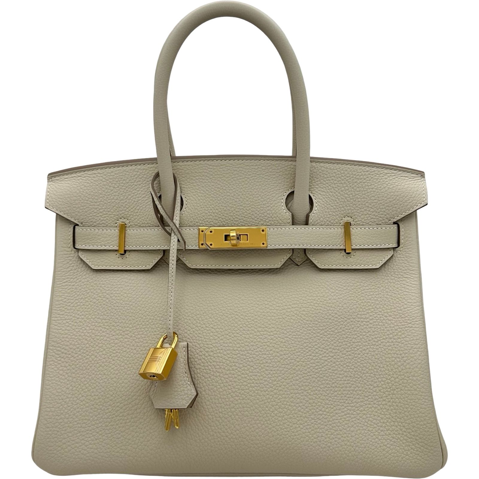 エルメス HERMES バーキン30 W刻印 クレ ゴールド金具 トゴ レディース ハンドバッグ