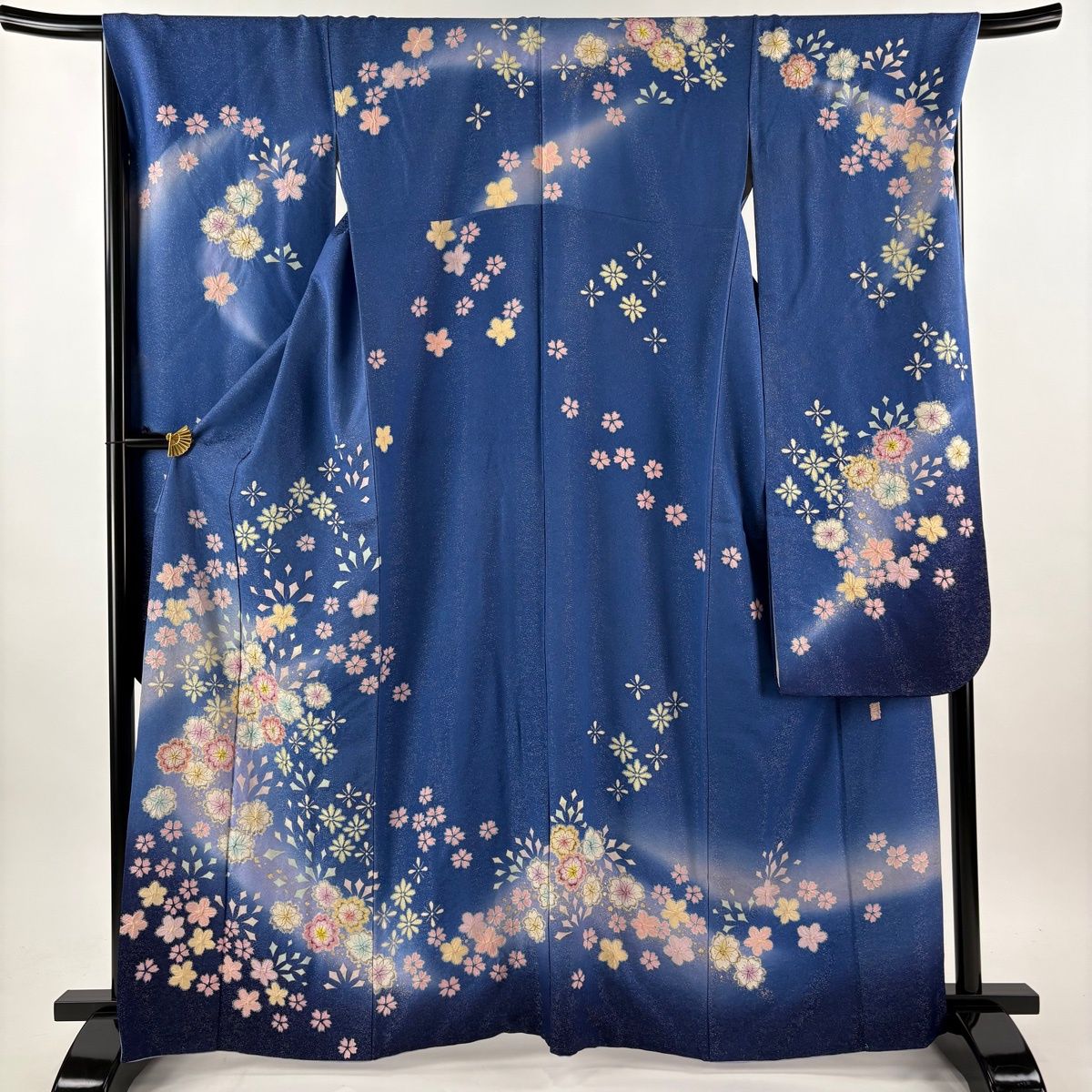 在庫一掃】 振袖 身丈165cm 裄丈68.5cm L 袷 徳永憲峯 落款 桜 金通し