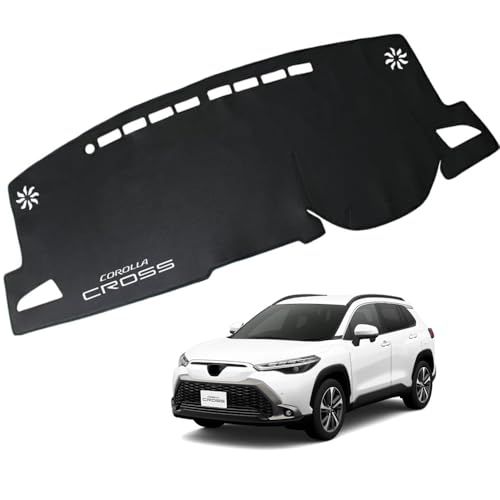 KOKATO 適用トヨタ カローラクロス 10系 2021年9月～現行 ダッシュボードマット 車輌専用設計 日焼け対策 劣化予防 映り込み対策 擦れ傷防止 マットポリエステル製 ロゴ付き マット内装カスタム アクセサリー 0