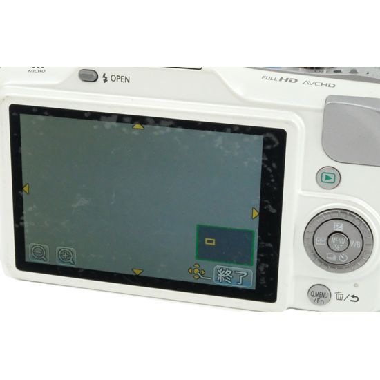 bn:8] Panasonic LUMIX DMC-GF3-W ボディ 液晶画面いたみ - メルカリ