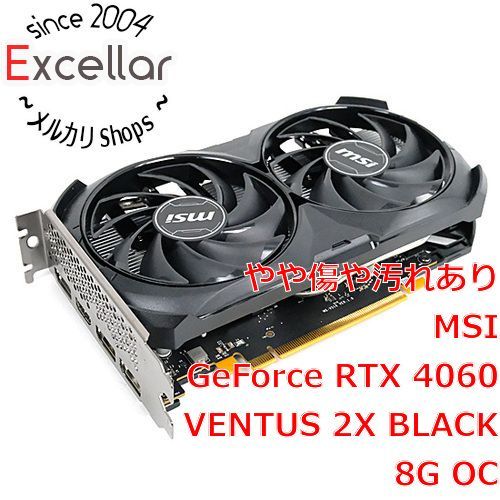 bn:6] MSI製グラボ GeForce RTX 4060 VENTUS 2X BLACK 8G OC PCIExp