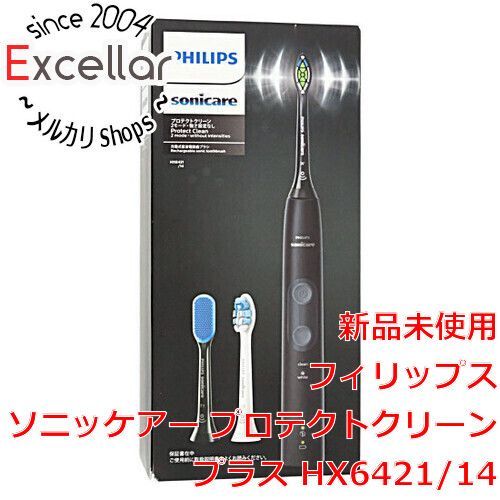 [bn:11] 【新品訳あり(箱きず・やぶれ)】 PHILIPS　電動歯ブラシ　ソニッケアー プロテクトクリーン プラス　HX6421/14　ブラック