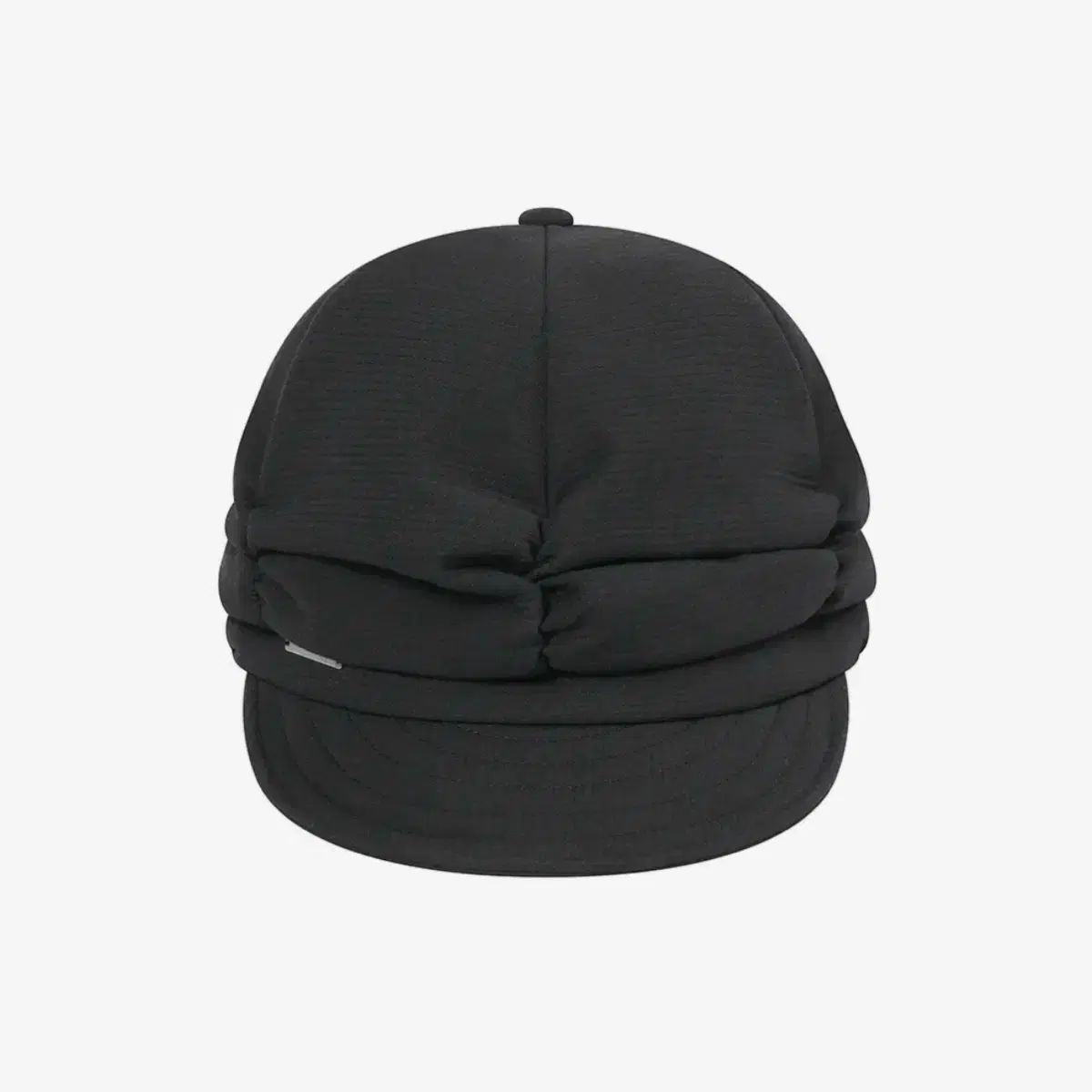 (新品) ミセキSEOUL ソウル Pleats shirring cap ブラック シャーリング キャップ