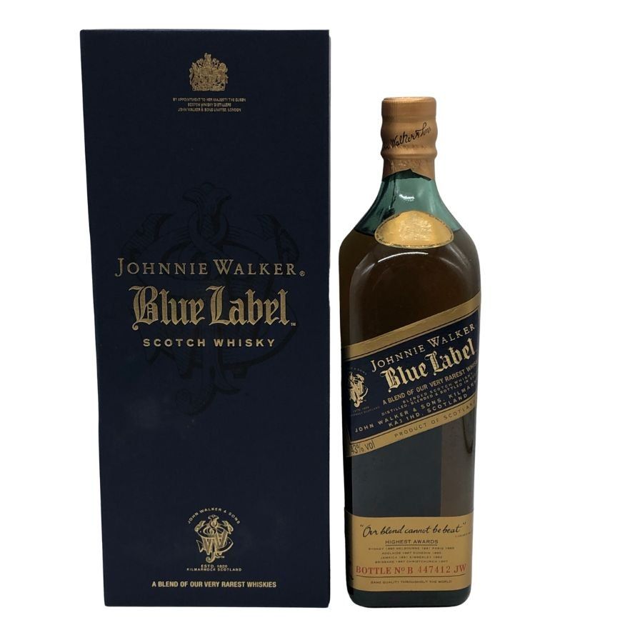 【未開栓】ジョニーウォーカー ブルーラベル 75cl ジョニーウォーカー ブルーラベル 750ml 43% 未開栓 - メルカリ