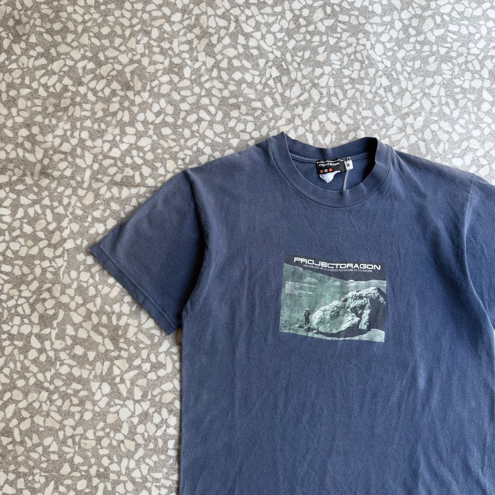 PROJECT DRAGON / 90’s apollo photo size M プロジェクトドラゴン フォトTシャツ 裏原 ストリート スケシン アーカイブ 月面着陸 アポロ 半袖Tシャツ 裏原 sk8