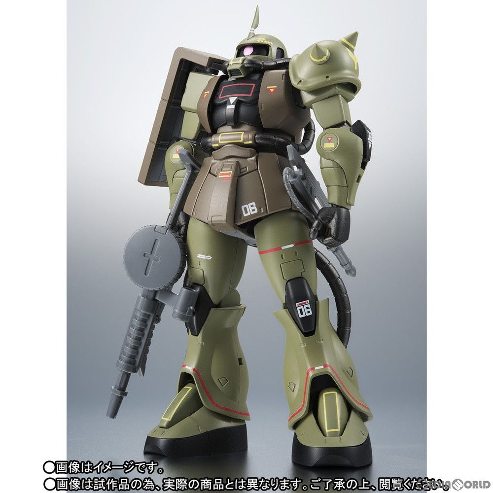 ROBOT魂(SIDE MS) MS-06 量産型ザク ver. A.N.I.M.E. リアルタイプカラー 機動戦士ガンダム 完成品 可動フィギュア 魂ネイションズ 10th&魂ウェブ商店限定 バンダイ