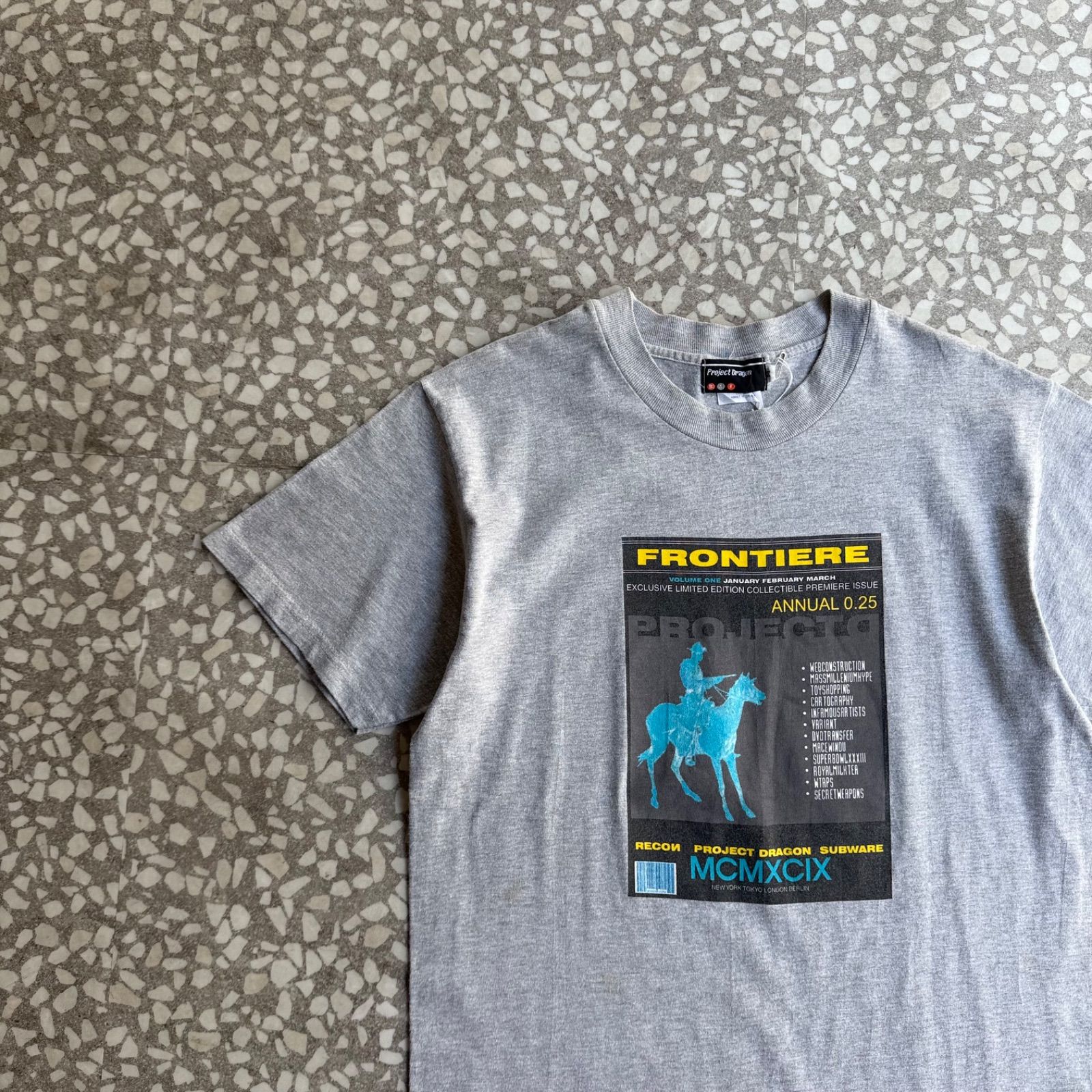PROJECT DRAGON / 90’s print T-shirt size M プロジェクトドラゴン フォトTシャツ 裏原 ストリート スケシン アーカイブ フォトT 半袖 裏原 sk8