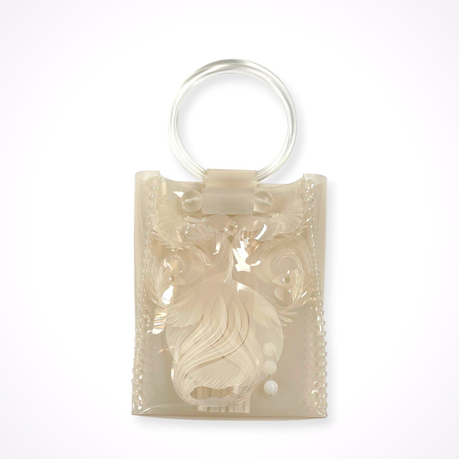mame kurogouchi / Transparent Sculptural Mini Handbag 美品 箱付 参考定価：35,000+tax