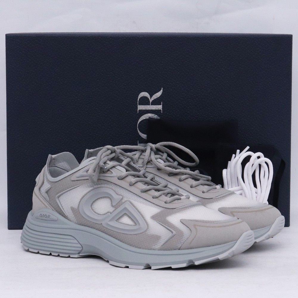 Dior メンズスニーカー サイズ42 クラシックカラー 中古正規品 Christian Dior  /  サイズ : 27cm 27cm DIOR B30 カウントダウン テック スニーカー サイズ42 グレー