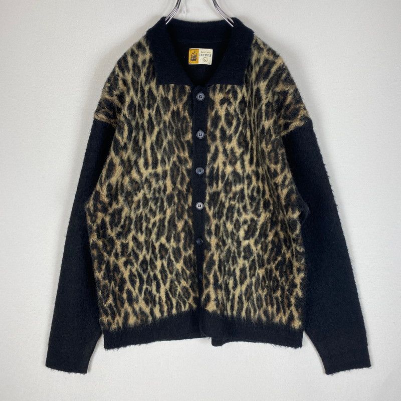 【中古品】 SAINT Mxxxxxx SAINT MICHAEL セントマイケル 25AW LEOPARD KNIT CARDIGAN SM-HR1-0000-073 レオパード ニット カーディガン トップス 【142-260518-ks-06-tei】