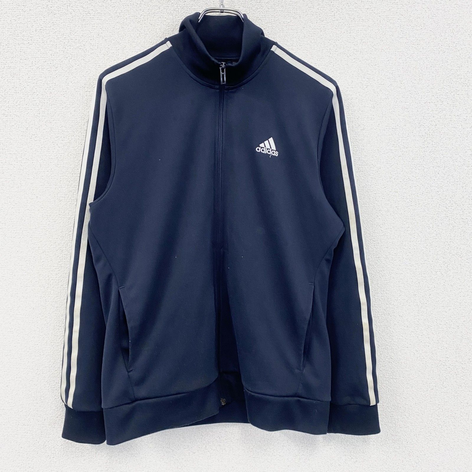adidas アディダス トラックジャケット/ジャージ 紺 ネイビー Mサイズ 