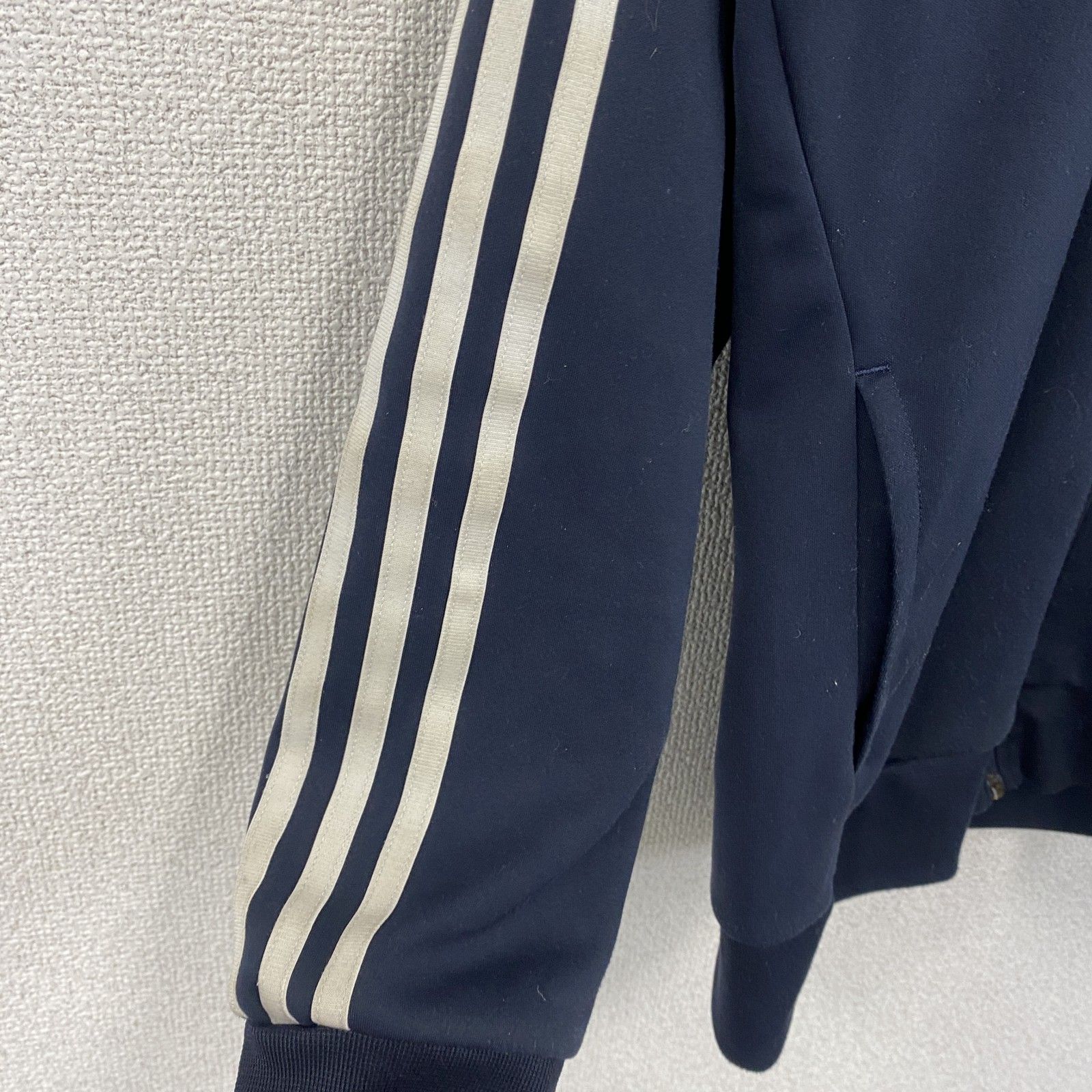 adidas アディダス トラックジャケット/ジャージ 紺 ネイビー Mサイズ 