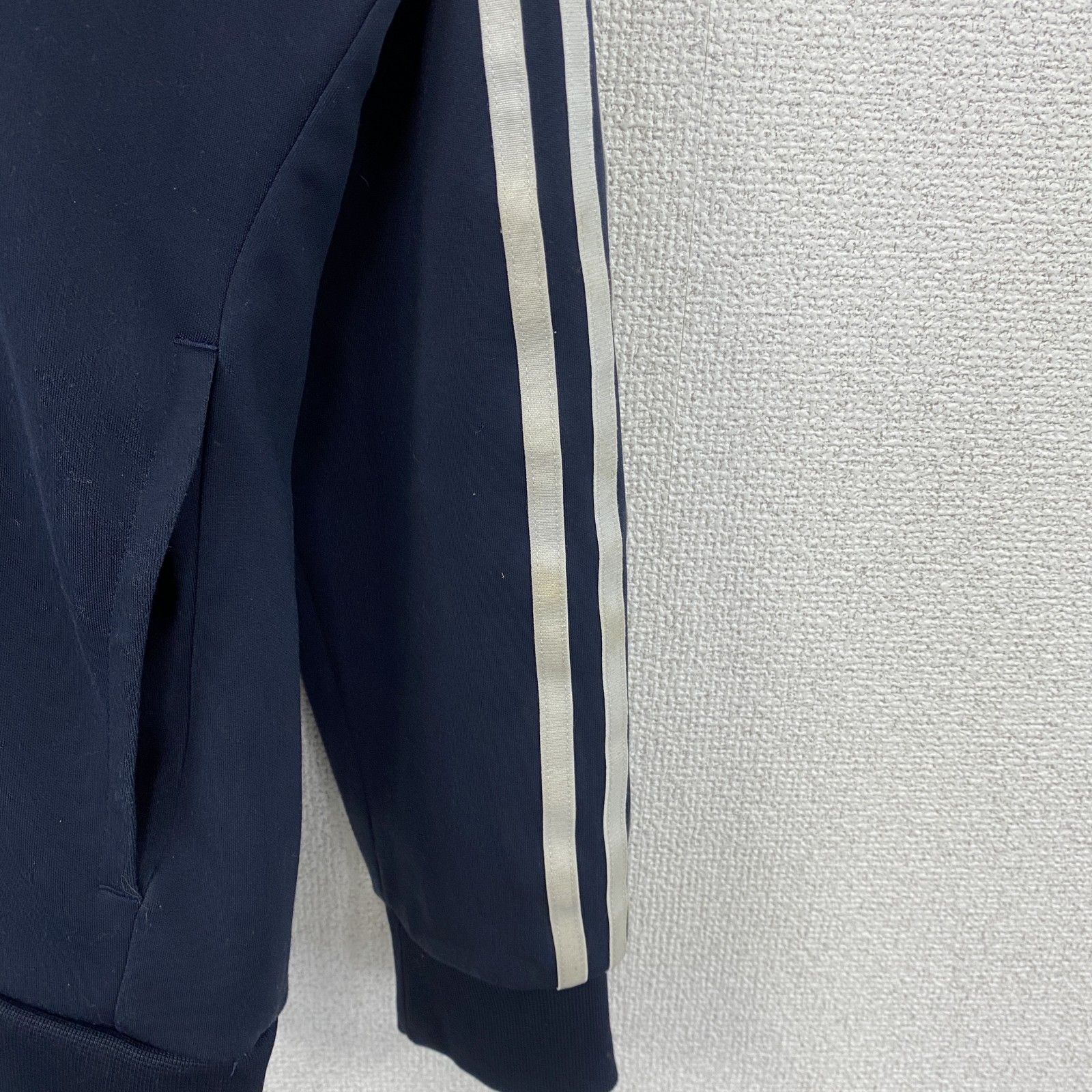 adidas アディダス トラックジャケット/ジャージ 紺 ネイビー Mサイズ 