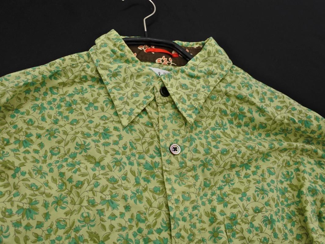 Paul Smith ポールスミス 花柄 シャツ sizeM/黄緑 □◇ メンズ - メルカリ
