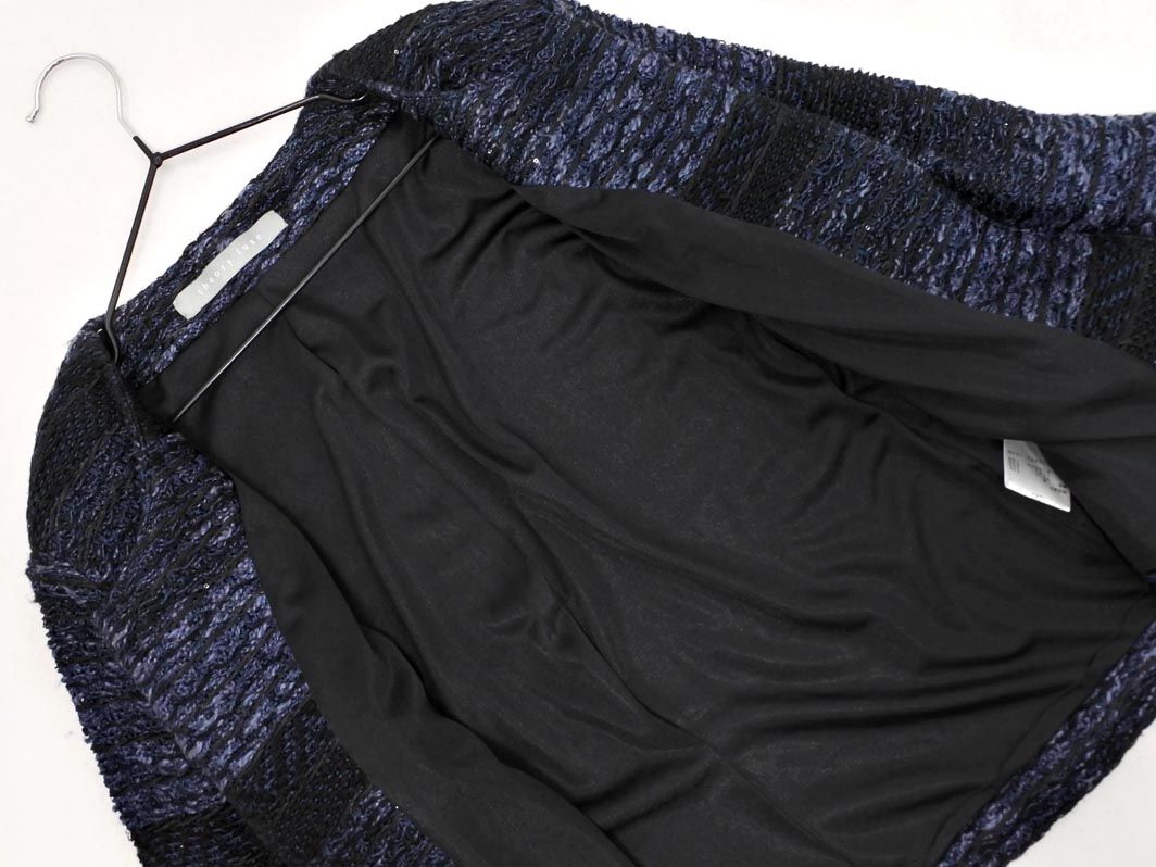 theory luxe セオリーリュクス リネン混 ボーダー ノーカラー