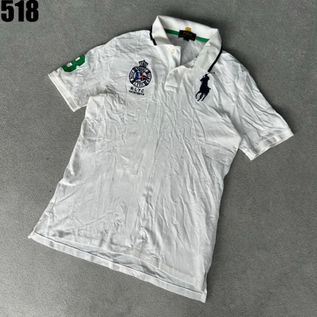 POLO RALPH LAUREN ポロラルフローレン 白 半袖 カラーTシャツ L