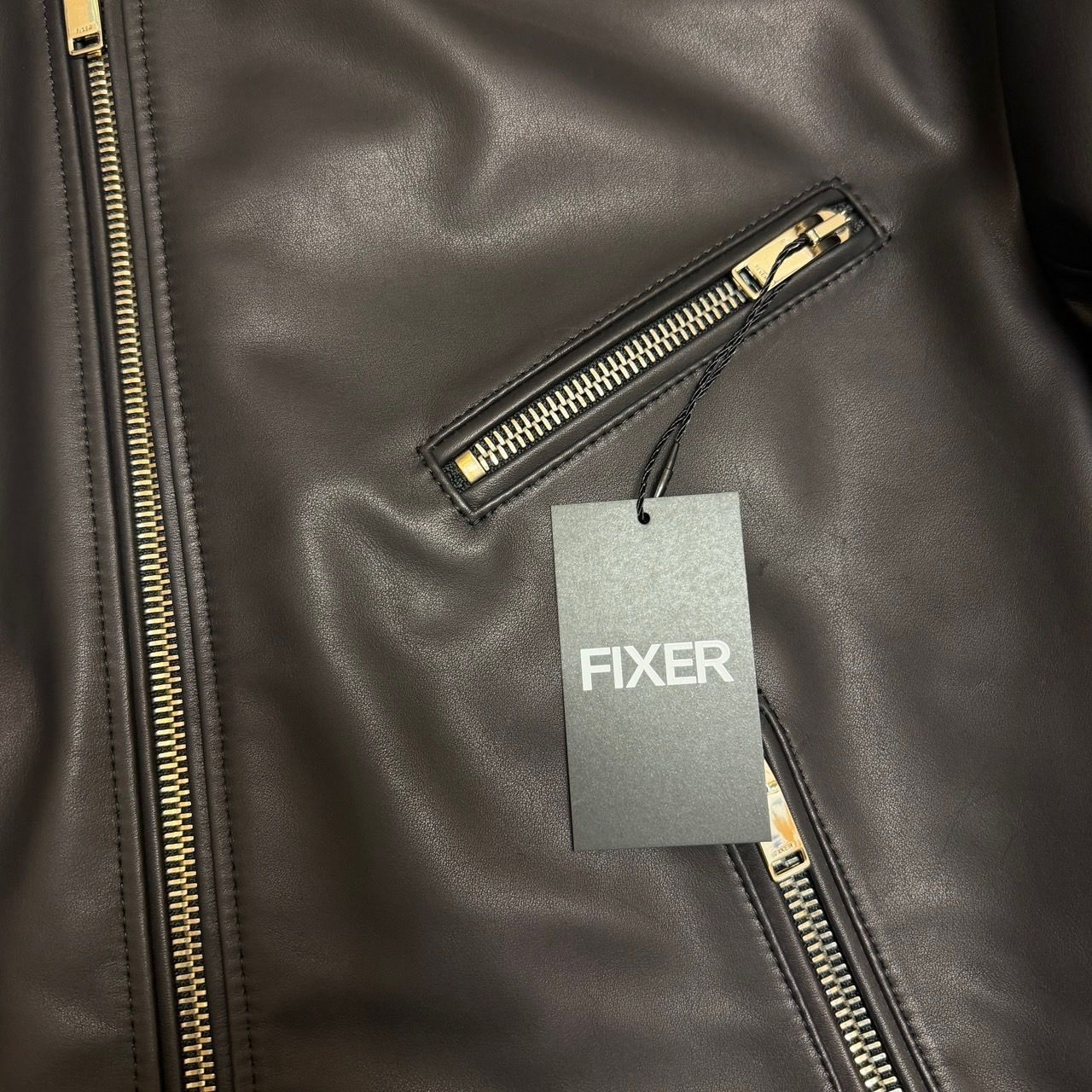 未使用品 FIXER 26SS F1 セミダブルライダース レザージャケット