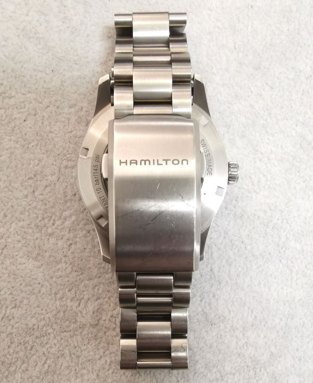 HAMILTON ハミルトン H702050 カーキ ブルー文字盤 箱保付き 自動巻き 時計