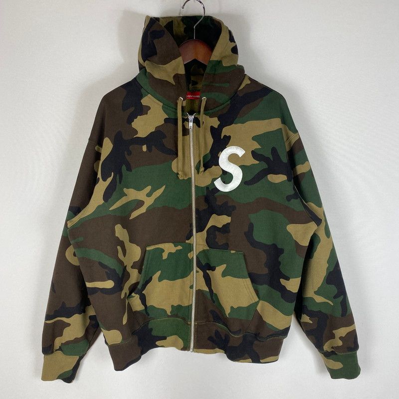 【中古品】 Supreme シュプリーム 25AW SLOGO ZIPUP HOODED SWEAT SHIRT Sロゴ ジップアップ フーデッド スウェットシャツ トップス パーカー 【149-260518-ks-12-tei】