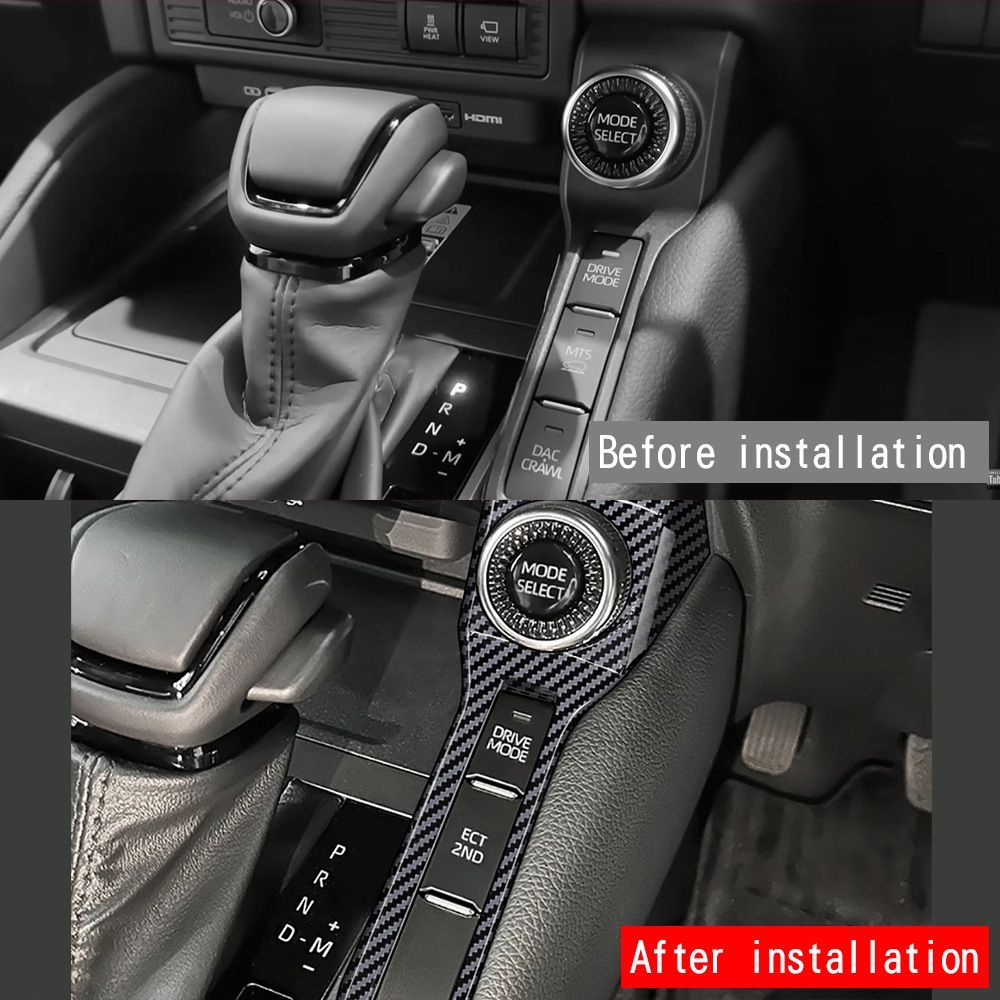 【送料無料】トヨタ ランドクルーザープラダ LC250 (Toyota Land Cruiser Prado LC250) 2024 専用 シフトサイドノブスイッチ パネルカバー デコレーション ドレスアップ カスタム 高級感 おしゃれ 傷防止
