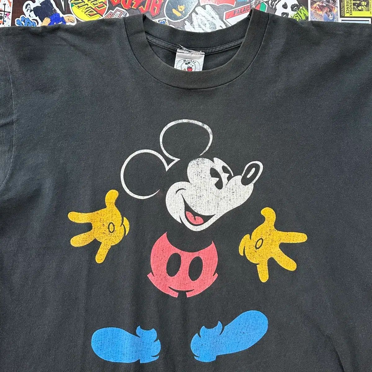 90s ディズニー ミッキーマウス ヴィンテージ シングルステッチ Tシャツ XXL