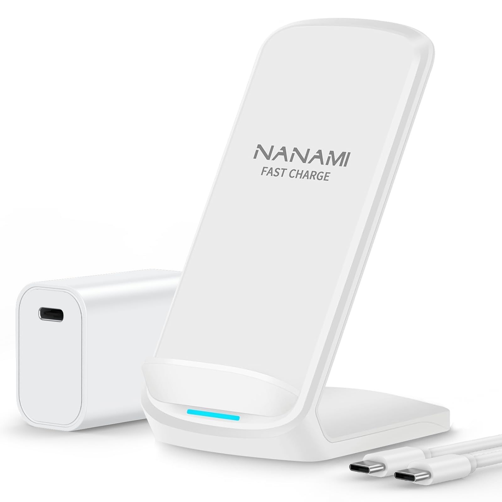 NANAMI ワイヤレス急速充電器 20W USB-C PDアダプター付 - メルカリ