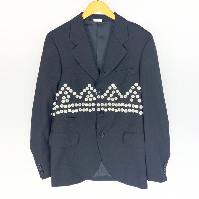【中古品】 COMME des GARCONS HOMME PLUS コムデギャルソン オムプリュス 24AW BUTTON TAILORED JACKET PN-J023 ボタン テーラードジャケット アウター 【140-260518-ks-17-tei】
