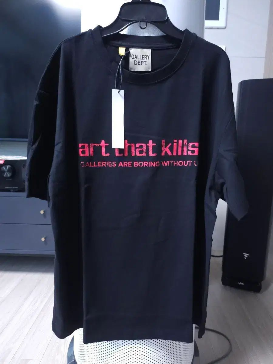 ギャラリーデプト アートキルズ ブラック 半袖T