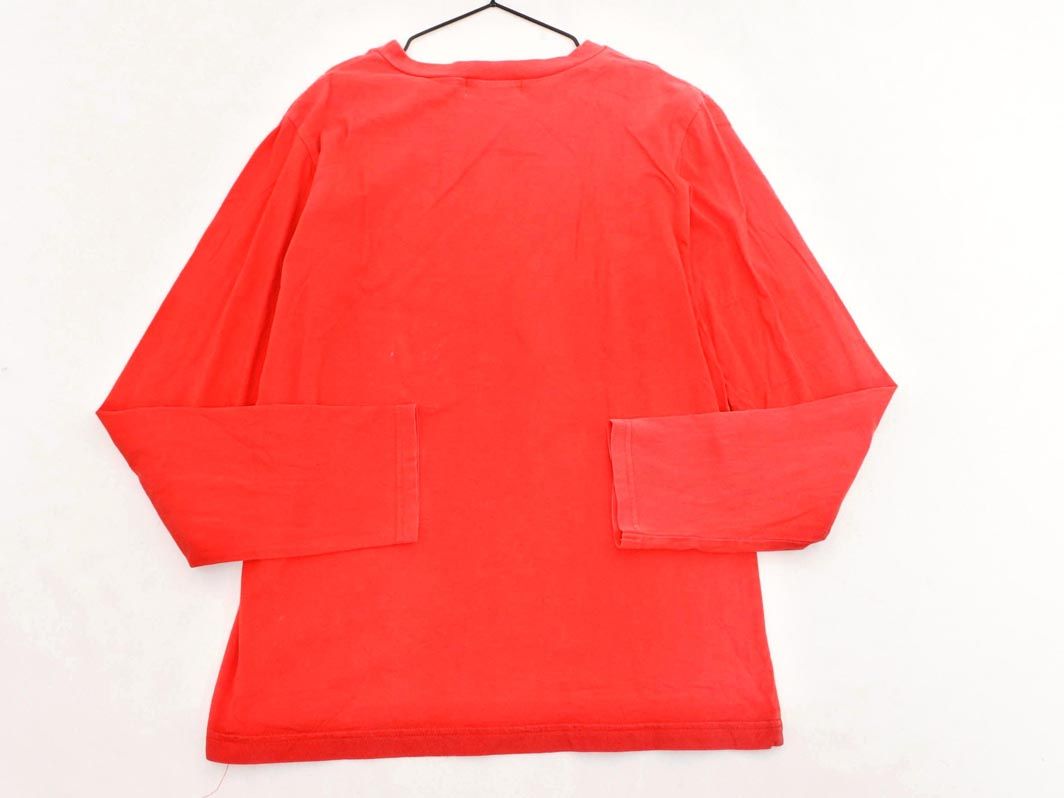 Ne-net ネネット にゃー ドット プリント 長袖 Tシャツ size3/赤