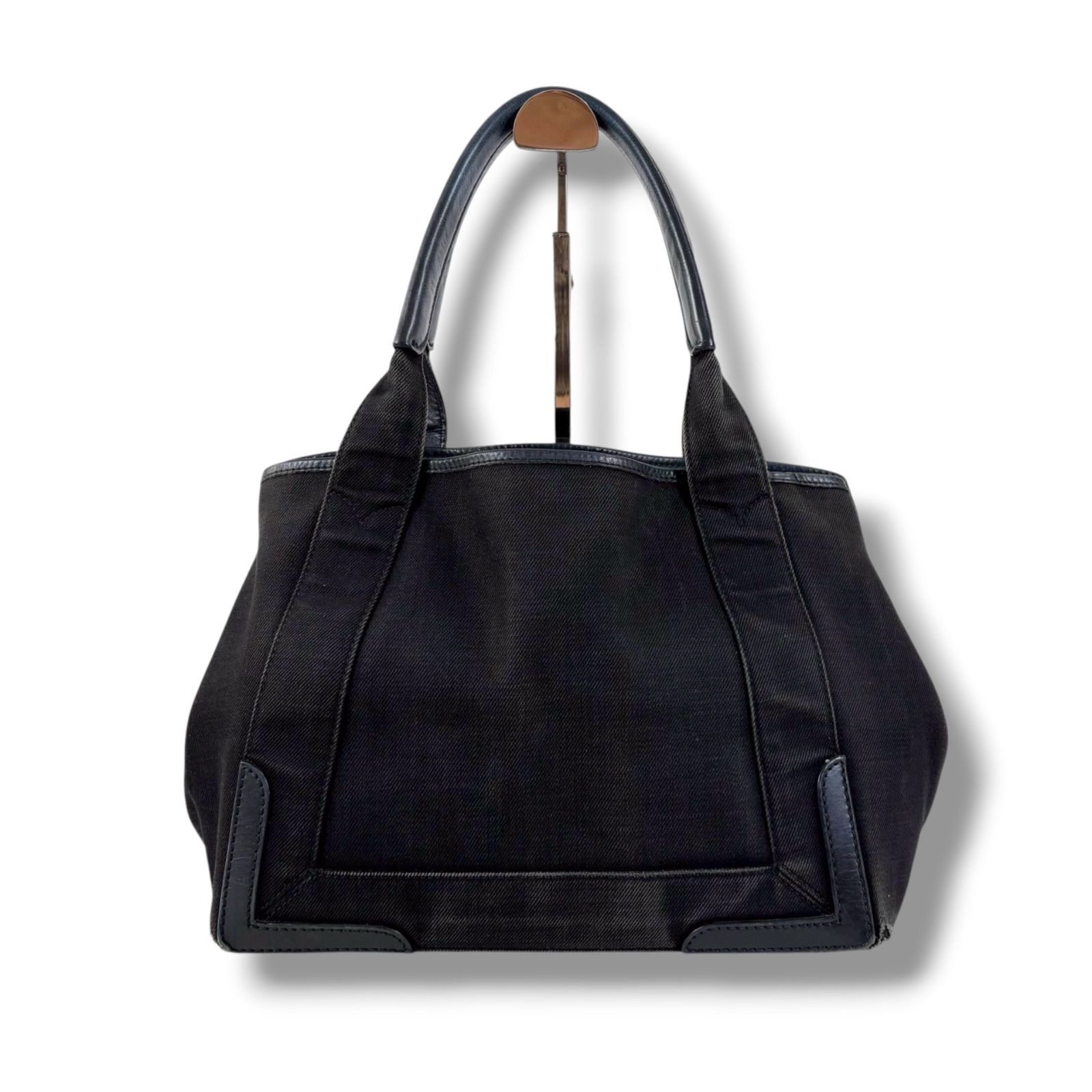 バレンシアガ BALENCIAGA ネイビーカバス S ミニトートバッグ