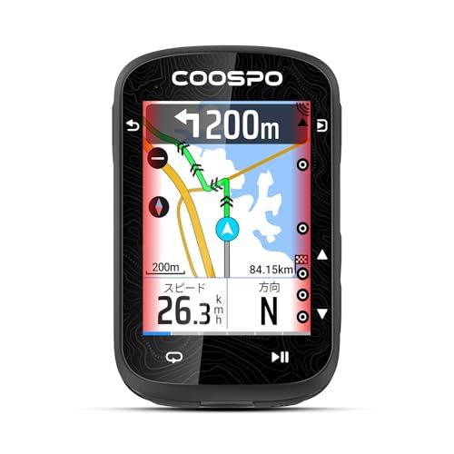 COOSPO CS600 サイクルコンピュータ GPS サイコン 2.4インチ カラータッチスクリーン 自転車 ナビ スピードメーター ロードバイク 速度計 無線Bluetooth5.0&ANT+対応 ロングバッテリー Strava同期 明る 4adc8268