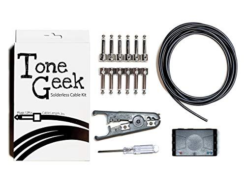 【テスター同梱】ToneGeekソルダーレスケーブルキット プラグ12個(LS両対応) ケーブル3m(Canare GS4) ツール ケーブルテスターkk 380af659
