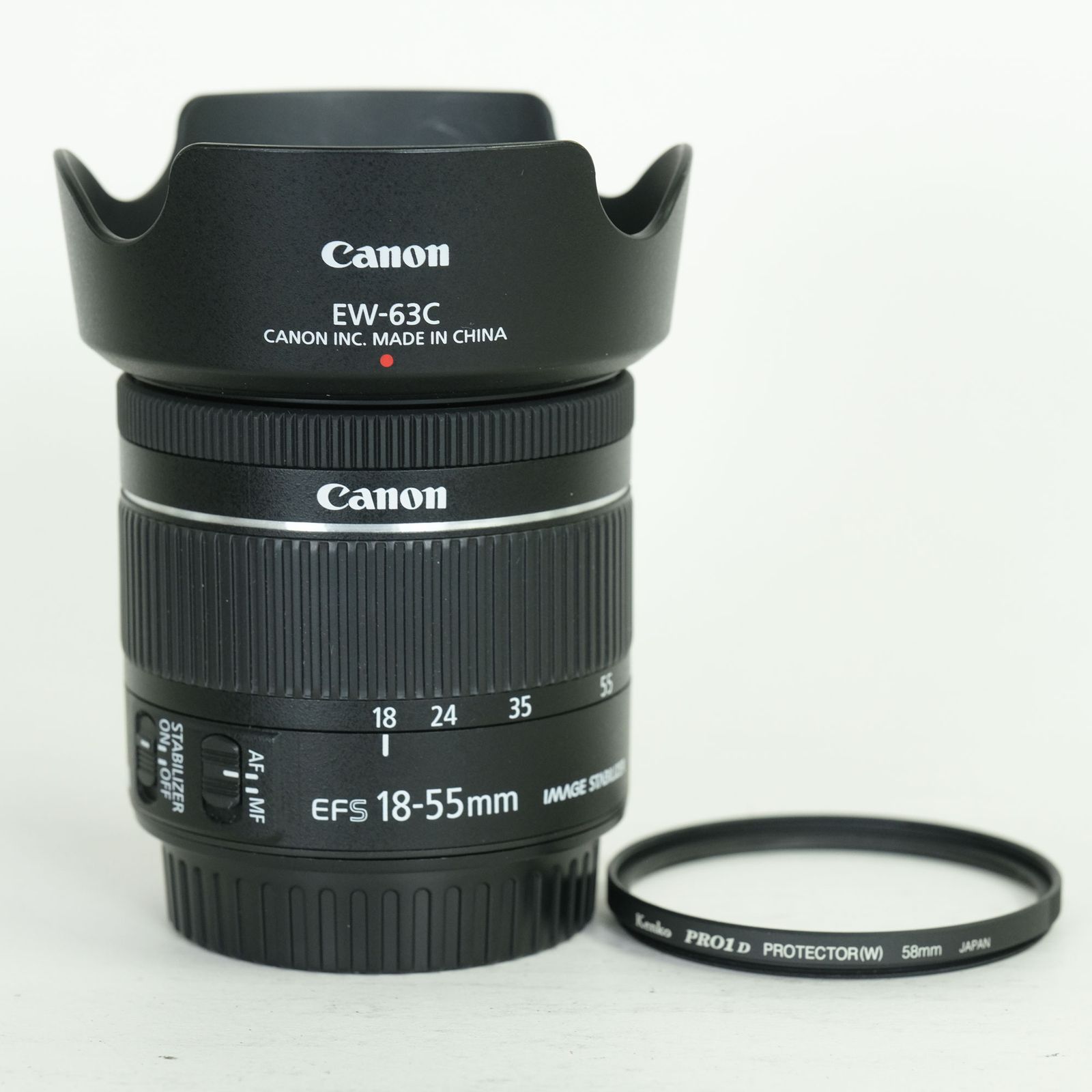 [美品 | フード・フィルター付] Canon EF-S18-55mm F4-5.6 IS STM | Canon EF-Sマウント