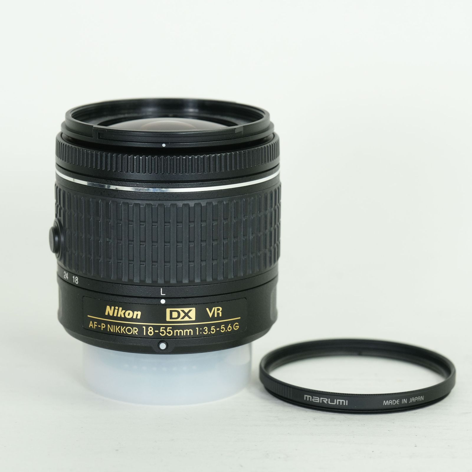 AF-P DX NIKKOR 18-55mm　フード、C-PLフィルター付き NIKKOR ニコン 交換レンズ Nikon AF-P DX 18-55mm f/3.5-5.6G VR 中古