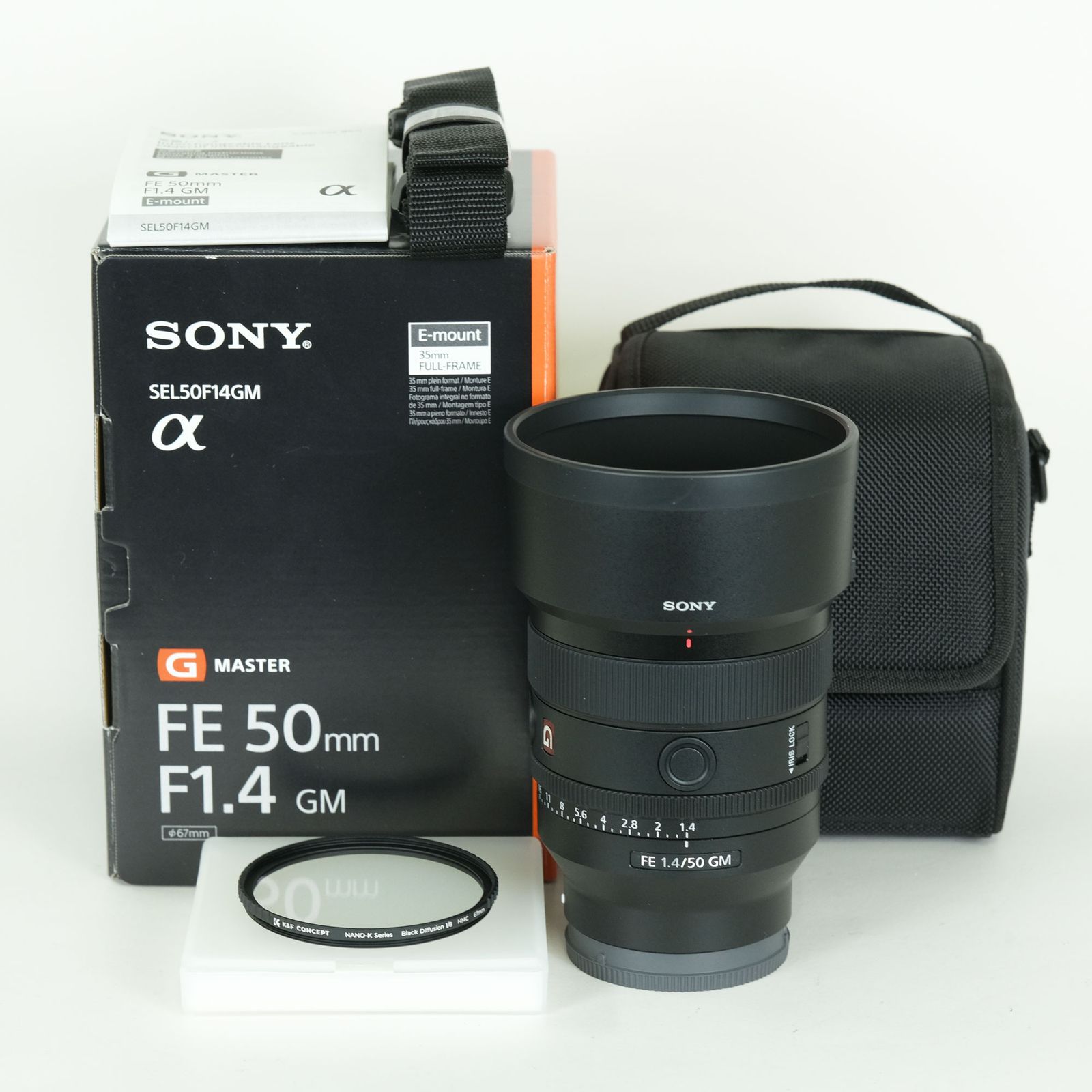 美品 | Black Diffusionフィルター付] SONY FE 50mm F1.4 GM