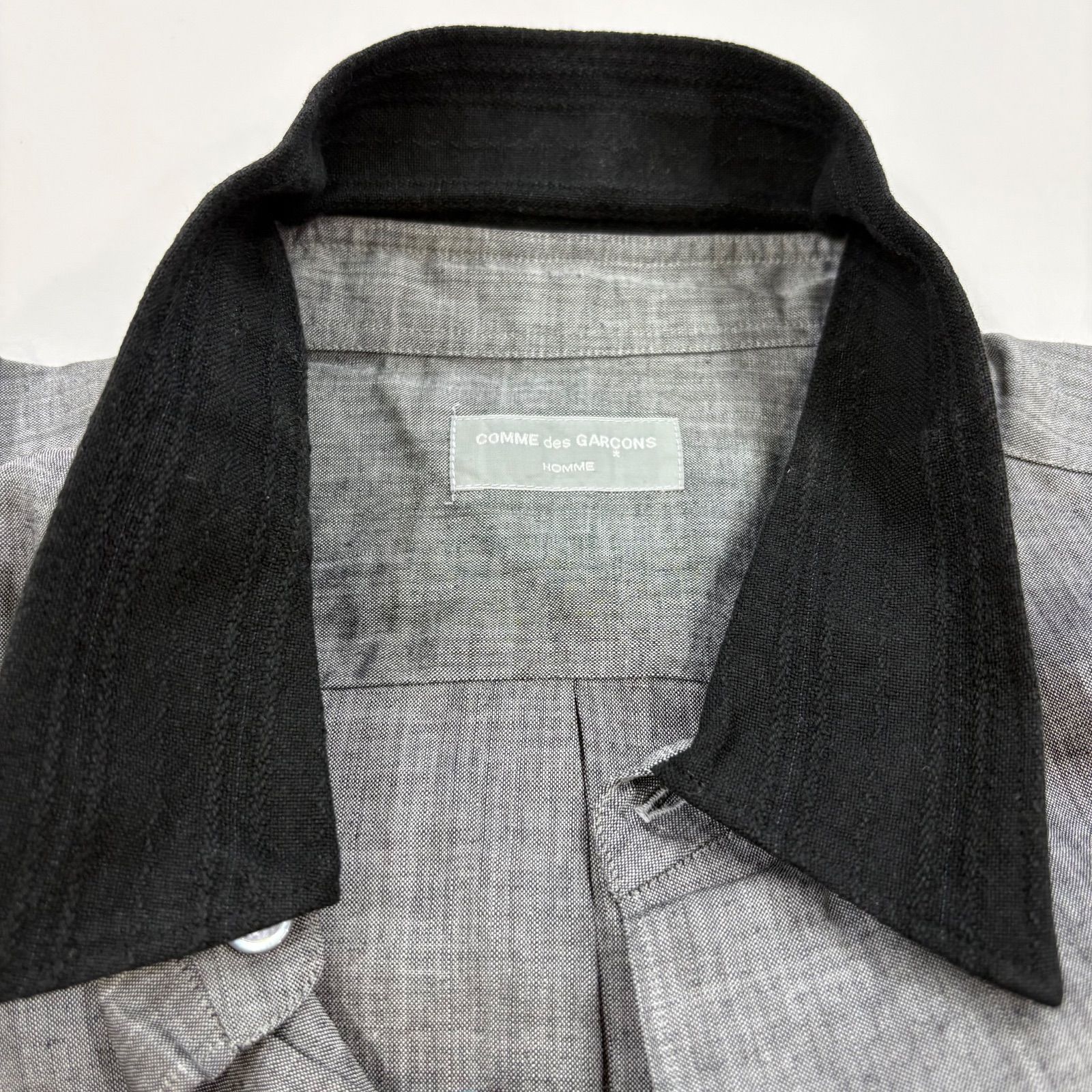 COMMEdesGARCONS HOMME 田中オム シャンブレー 半袖シャツ コムデギャルソン 1993年製 半袖リネンシャツ 田中オム 野方店 - メルカリ