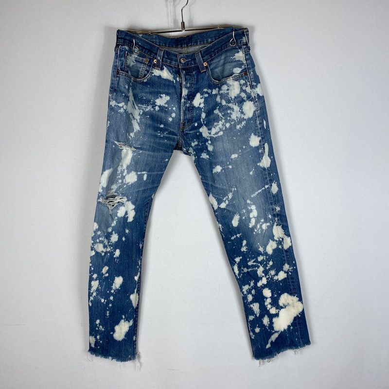 【中古品】 Levi's リーバイス BLEACHED DENIM PANTS ブリーチ デニムパンツ ボトムス ジーンズ Gパン ボタン裏刻印 252 【156-260518-ks-24-tei】