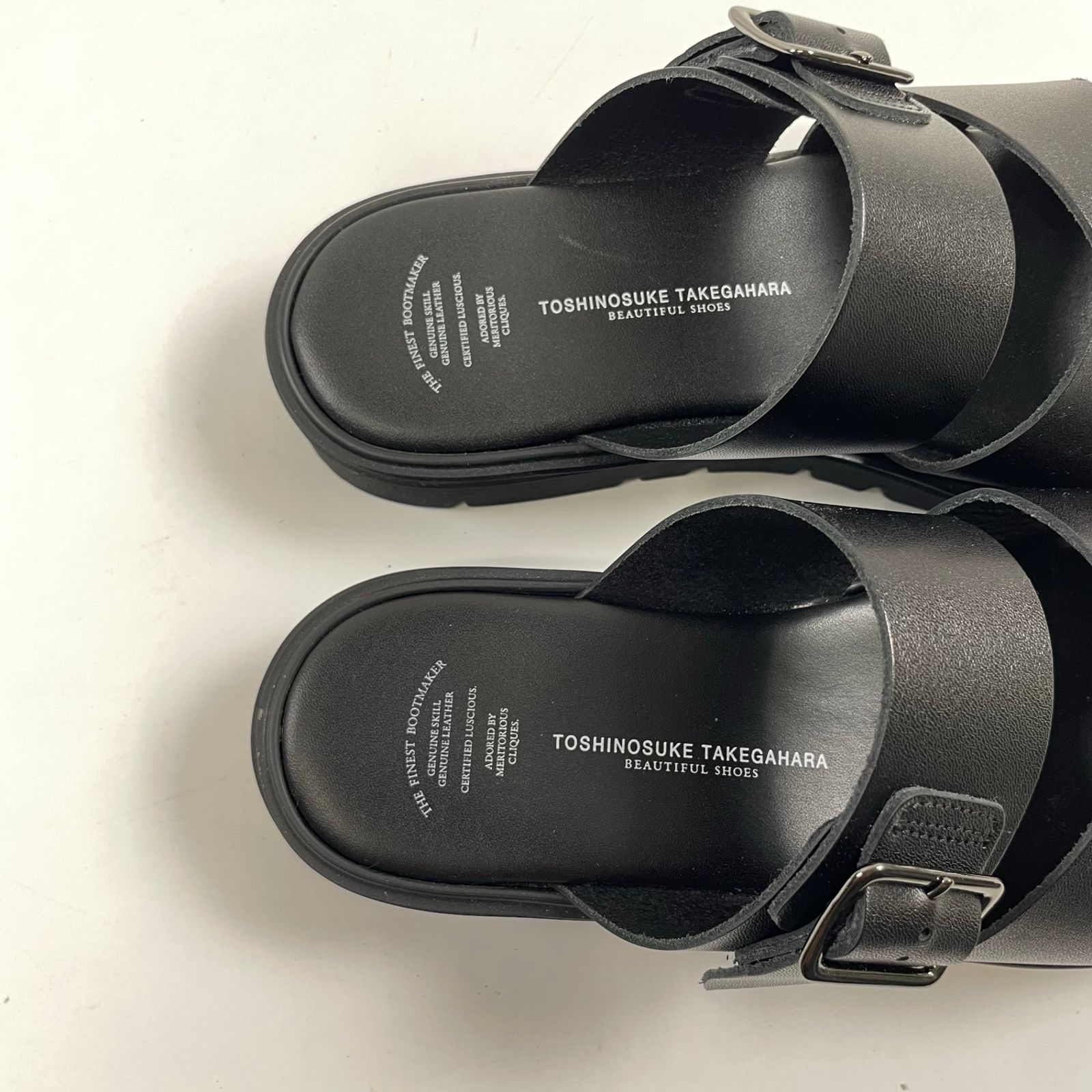 BEAUTIFUL SHOES(TOSHINOSUKE TAKEGAHARA) / CROSS BELT SANDALS 極美 