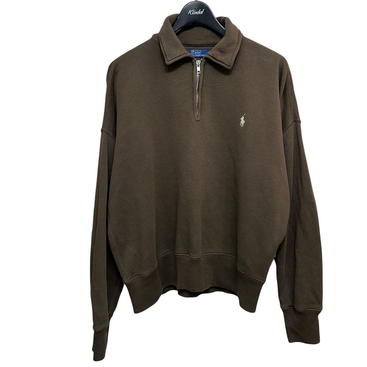 POLO RALPH LAUREN フリース クォータージップ ハーフジップスウェット
