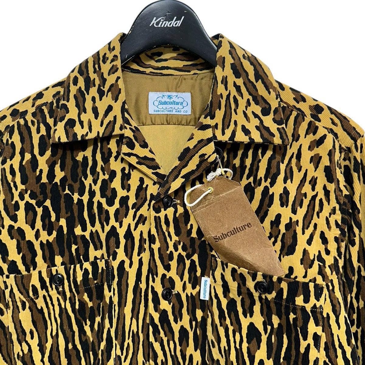 Subculture 26SS LEOPARD CORDUROY SHIRT レオパードコーデュロイ Subculture 26SS LEOPARD CORDUROY SHIRT レオパードコーデュロイ